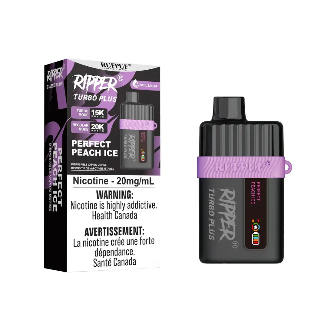 Pink Ripper Vape RIPPER TURBO PLUS - PERFECT PEACH ICE
