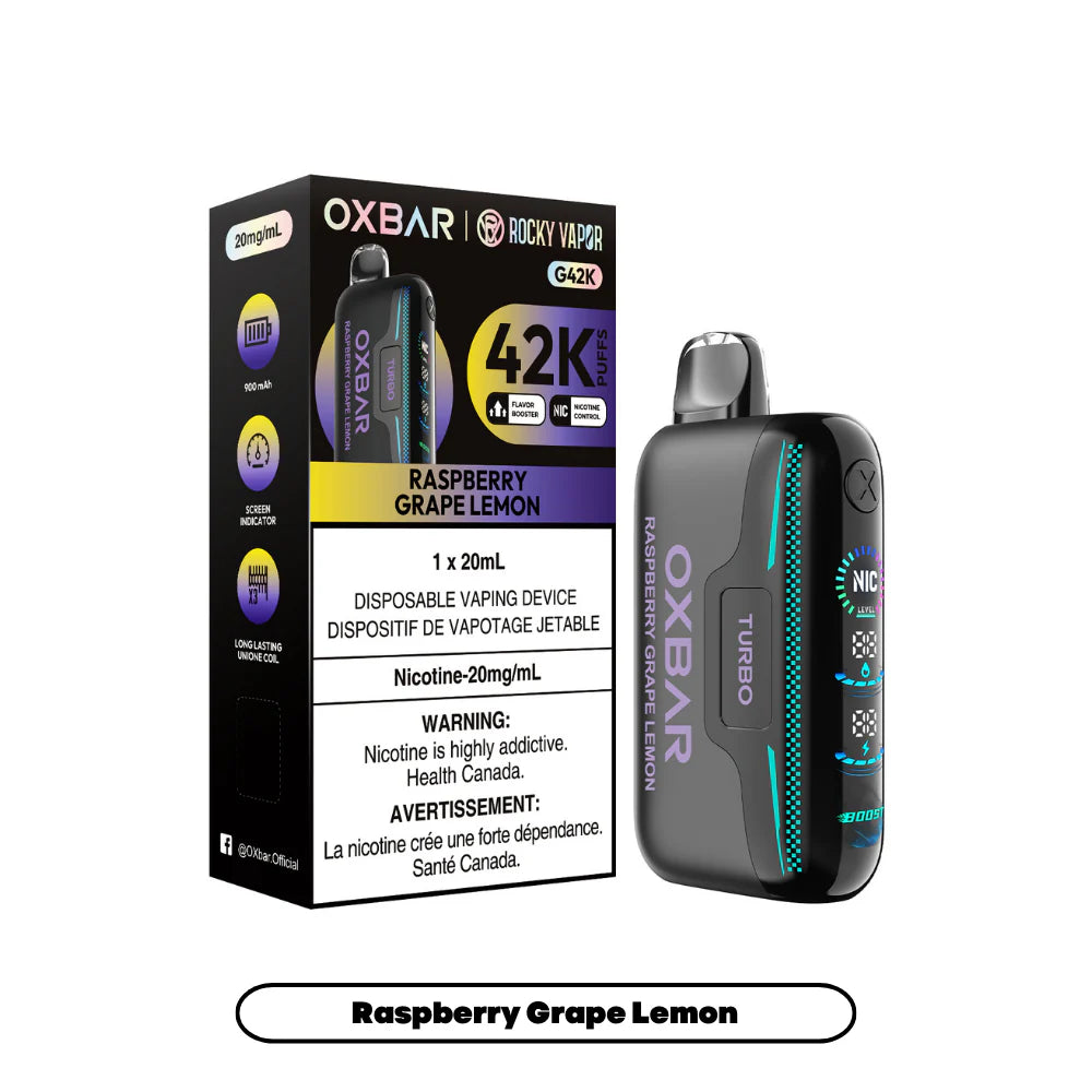 OXBAR 42K- RASPBERRY GRAPE LEMON