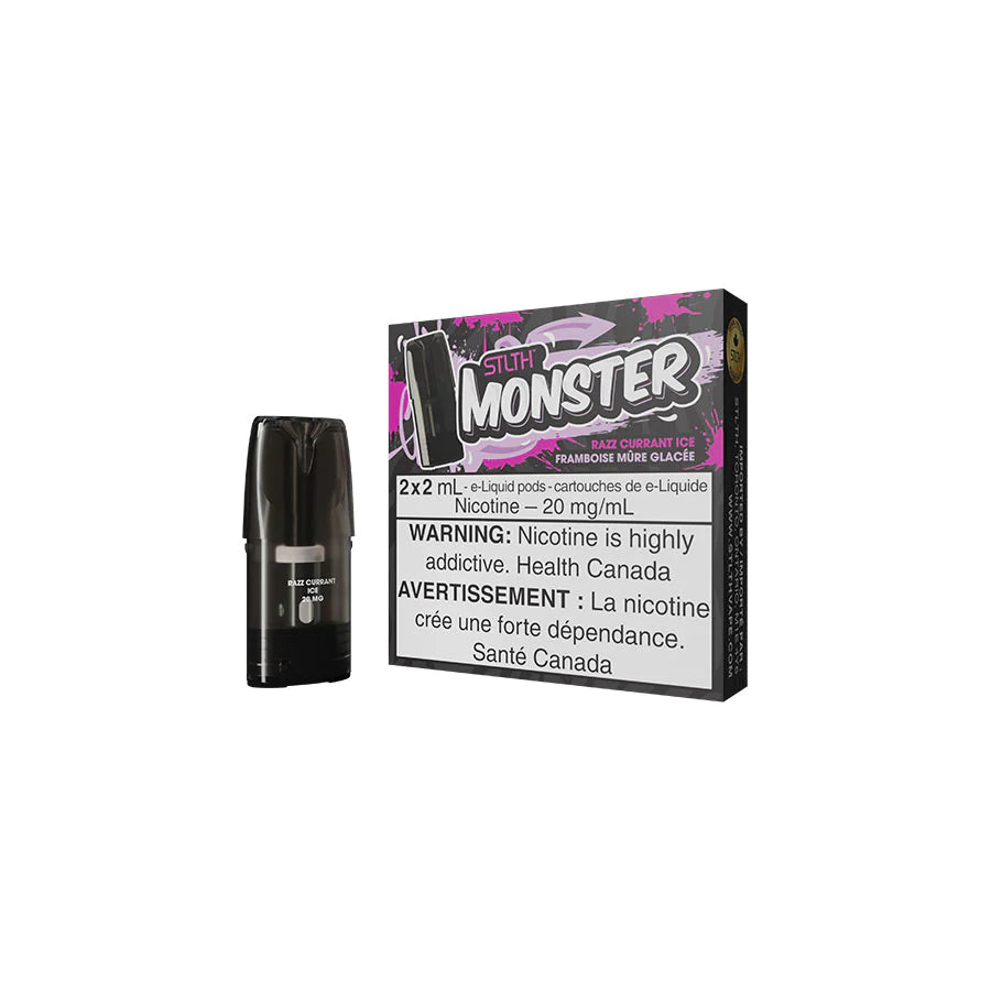 STLTH MONSTER PODS- RAZZ CURRANT ICE