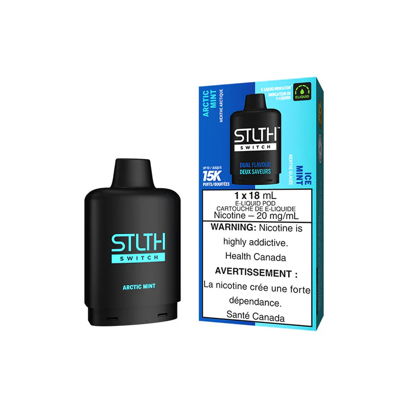 STLTH SWITCH 15K - MENTHE ARCTIQUE ET MENTHE GLACIÈRE