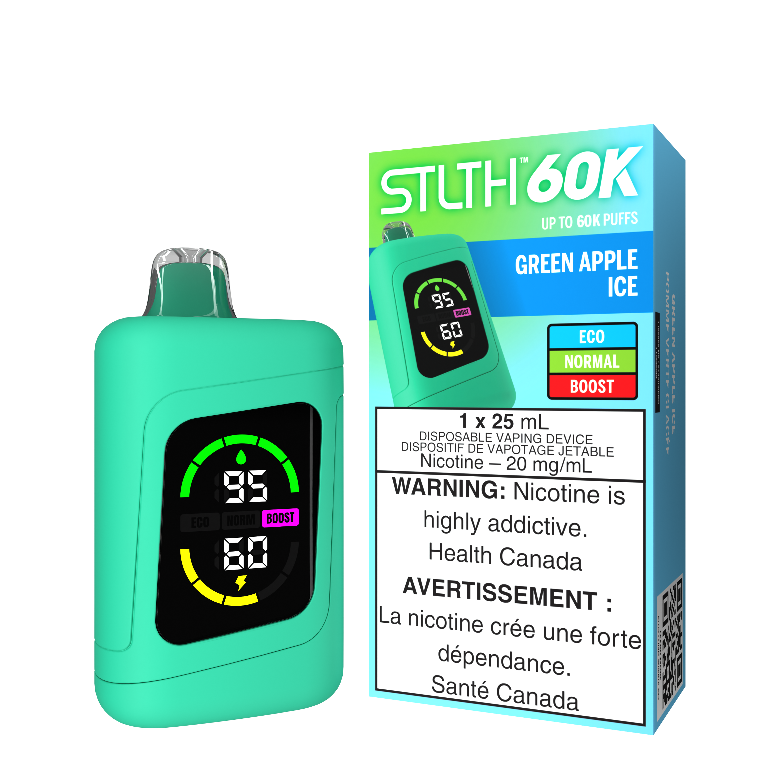 STLTH 60K - GREEN APPLE ICE