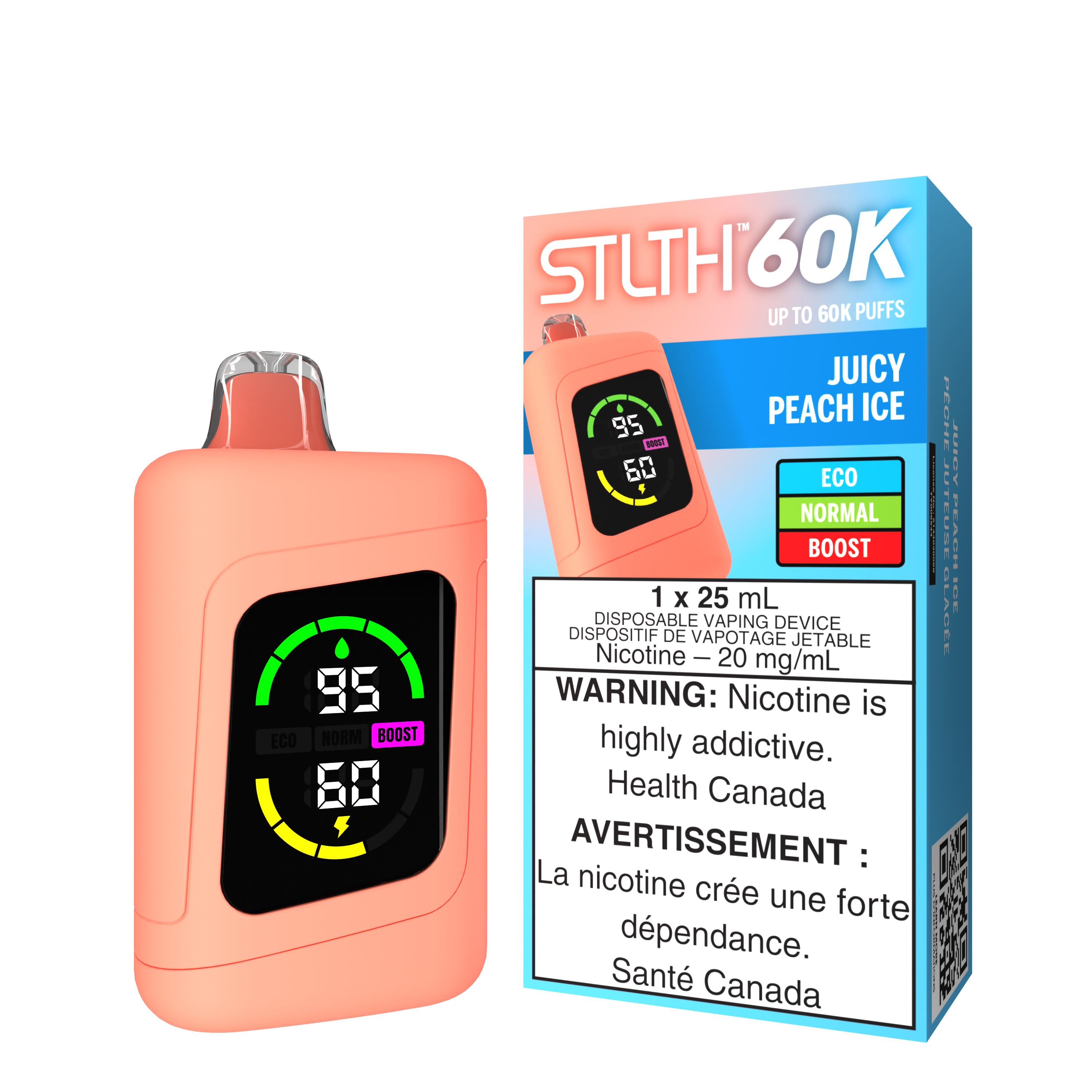 STLTH 60K - JUICY PEACH ICE