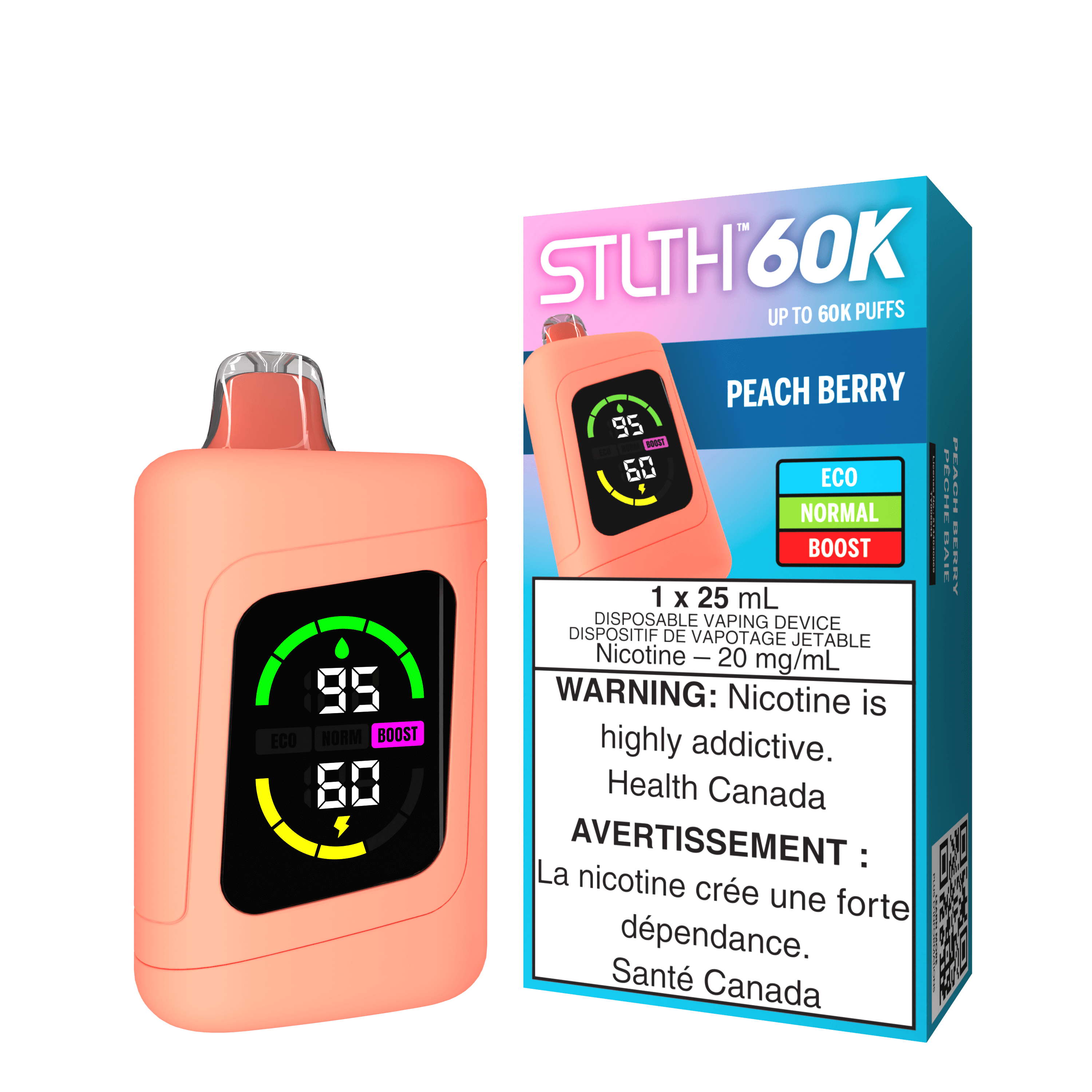 Stlth 60K - Peach Berry Stlth 60K - Peach Berry