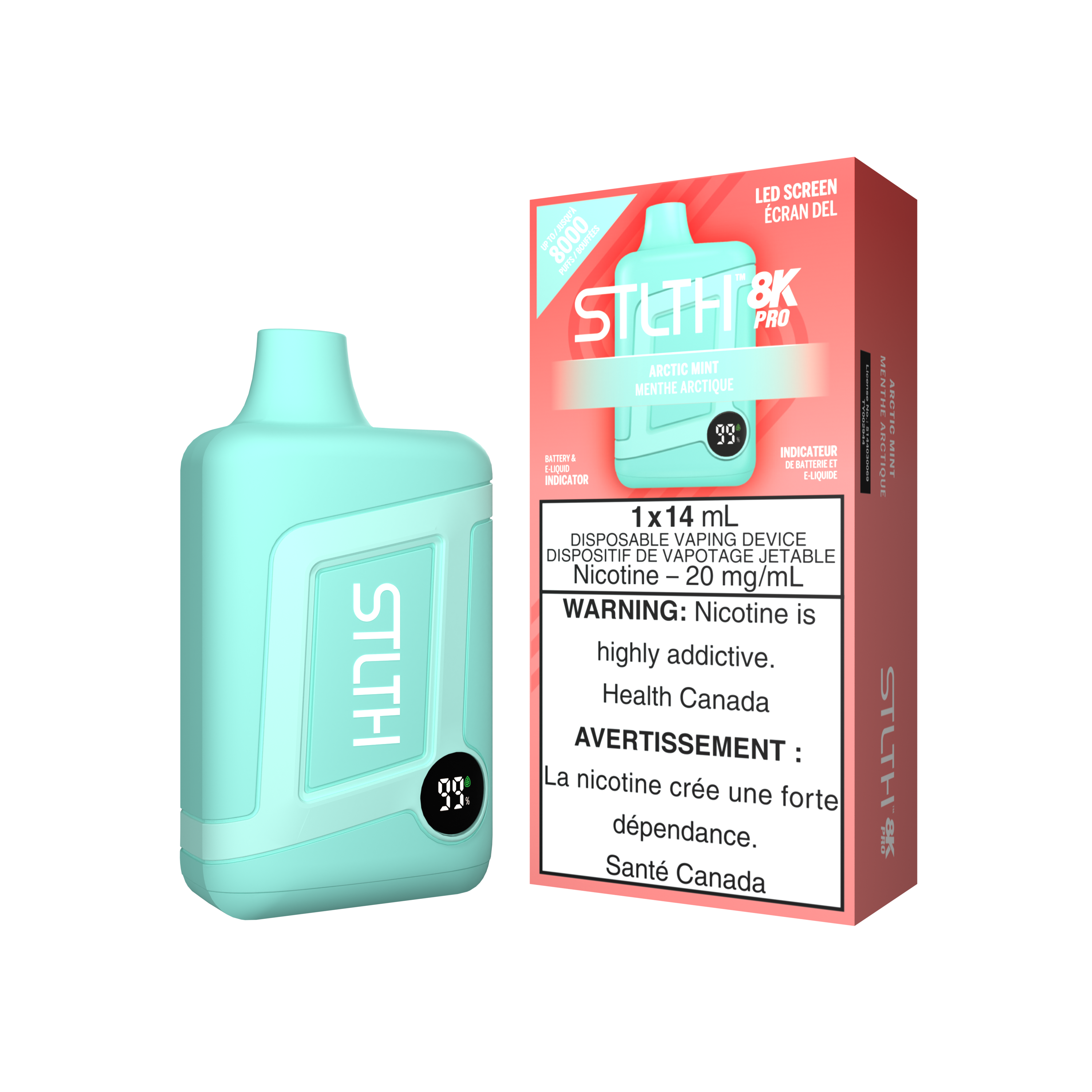 STLTH 8K PRO 12MG  - ARCTIC MINT