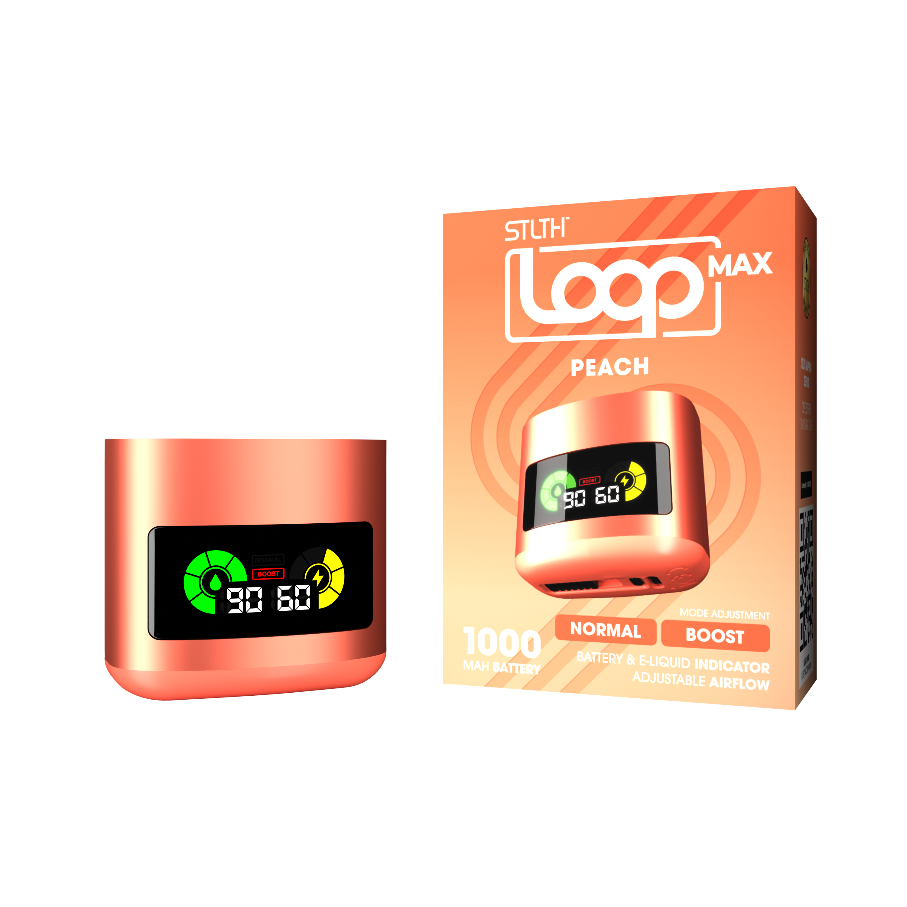 STLTH LOOP MAX BATTERY - PEACH
