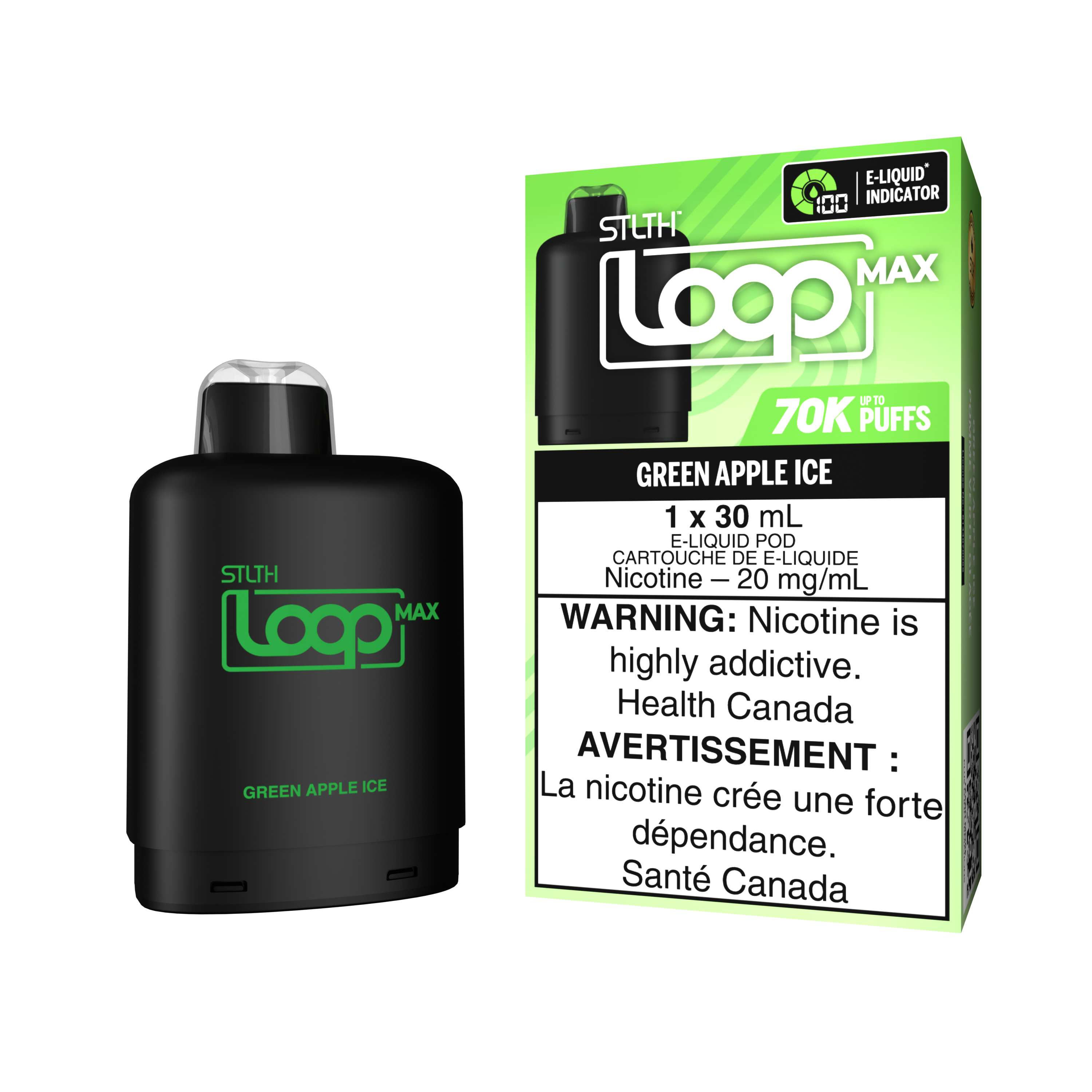 STLTH MAX LOOP - GREEN APPLE ICE