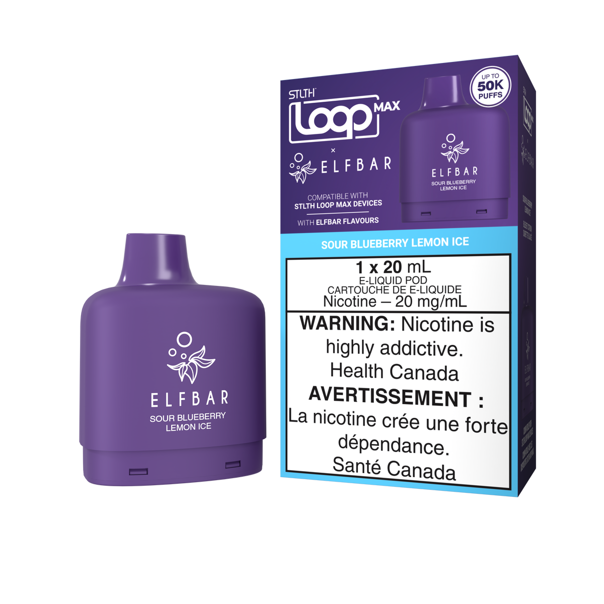 STLTH LOOP MAX x ELFBAR - SOUR BLUEBERRY LEMON ICE – Clutch Vape