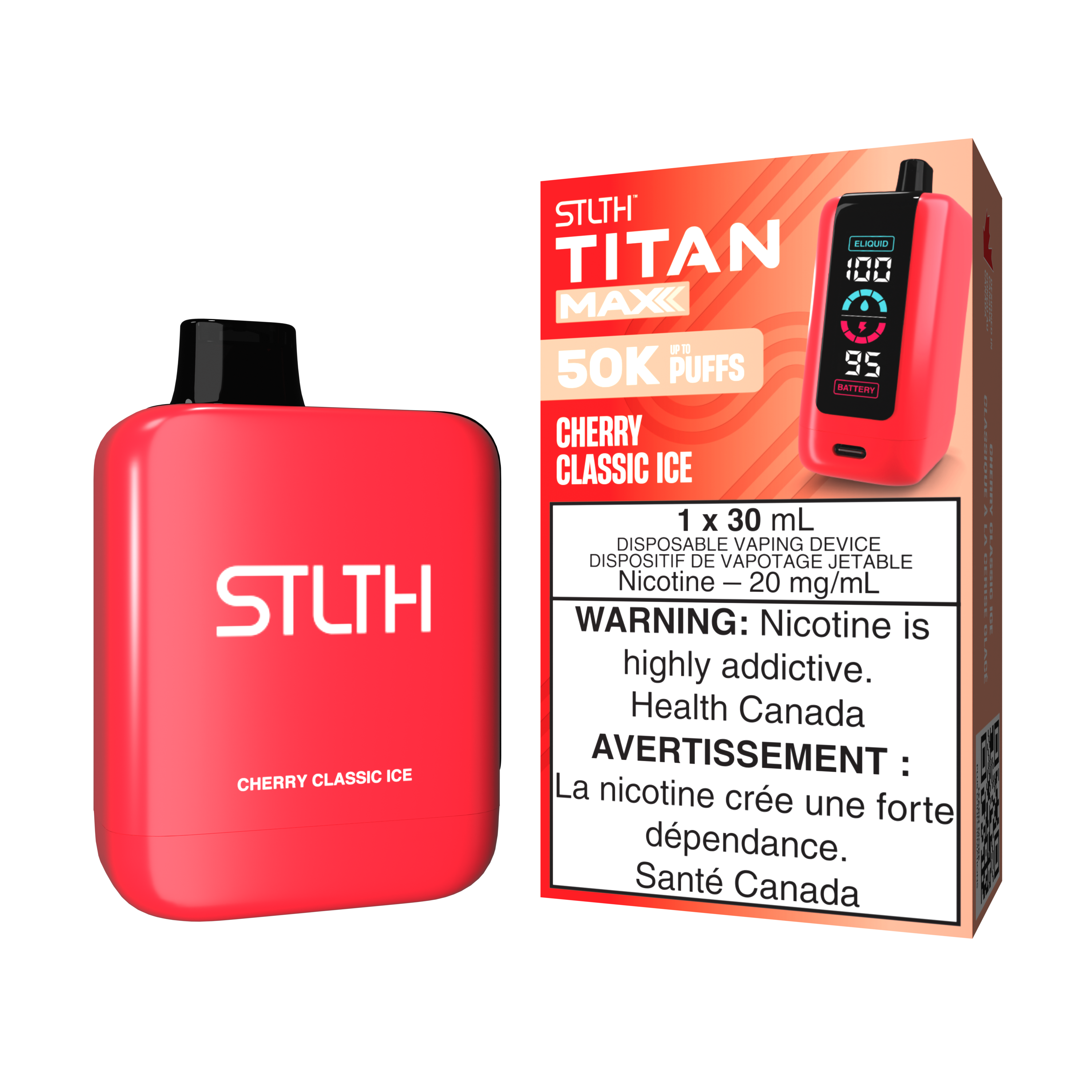 STLTH TITAN MAX 50K - CHERRY CLASSIC ICE