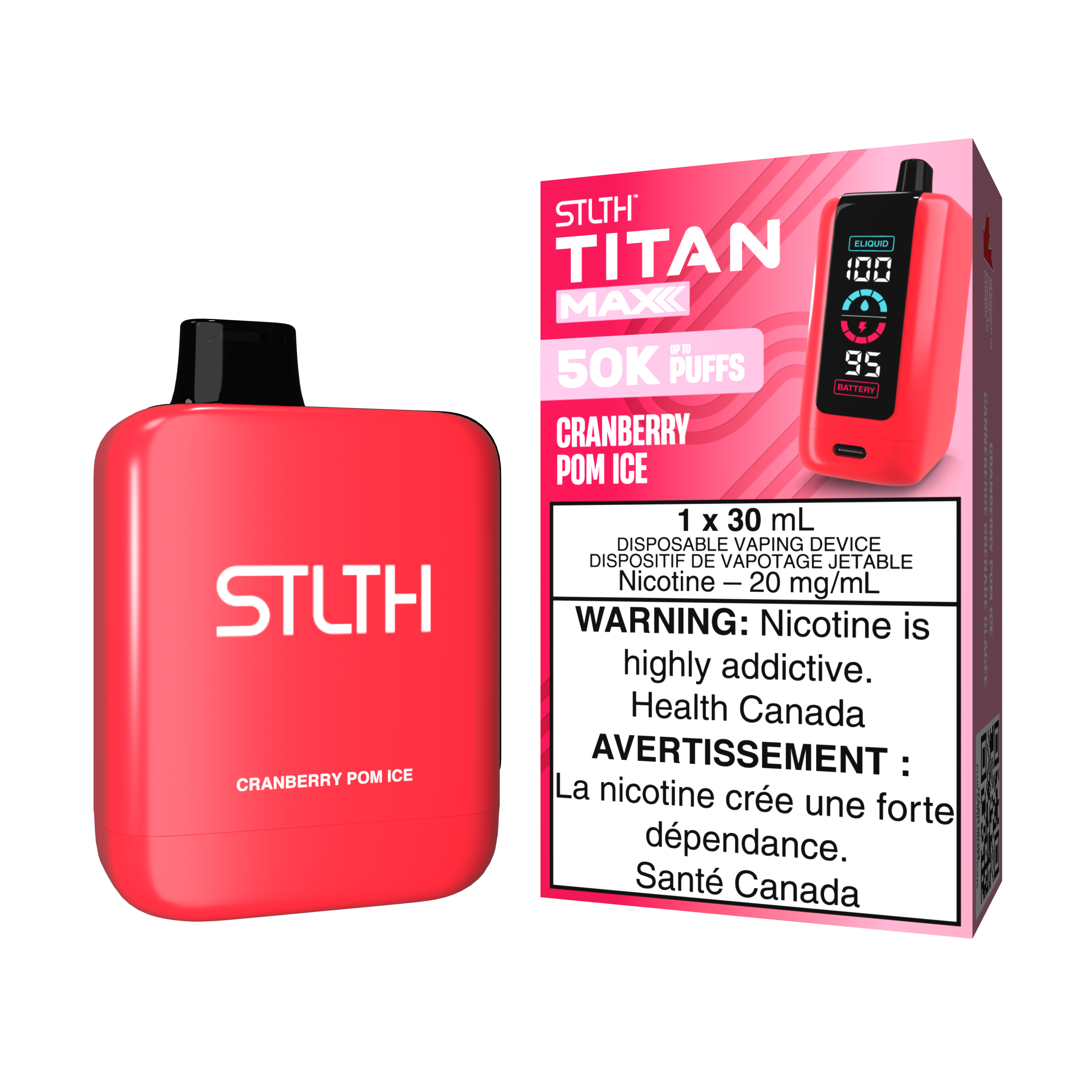 STLTH TITAN MAX 50K - CRANBERRY POM ICE