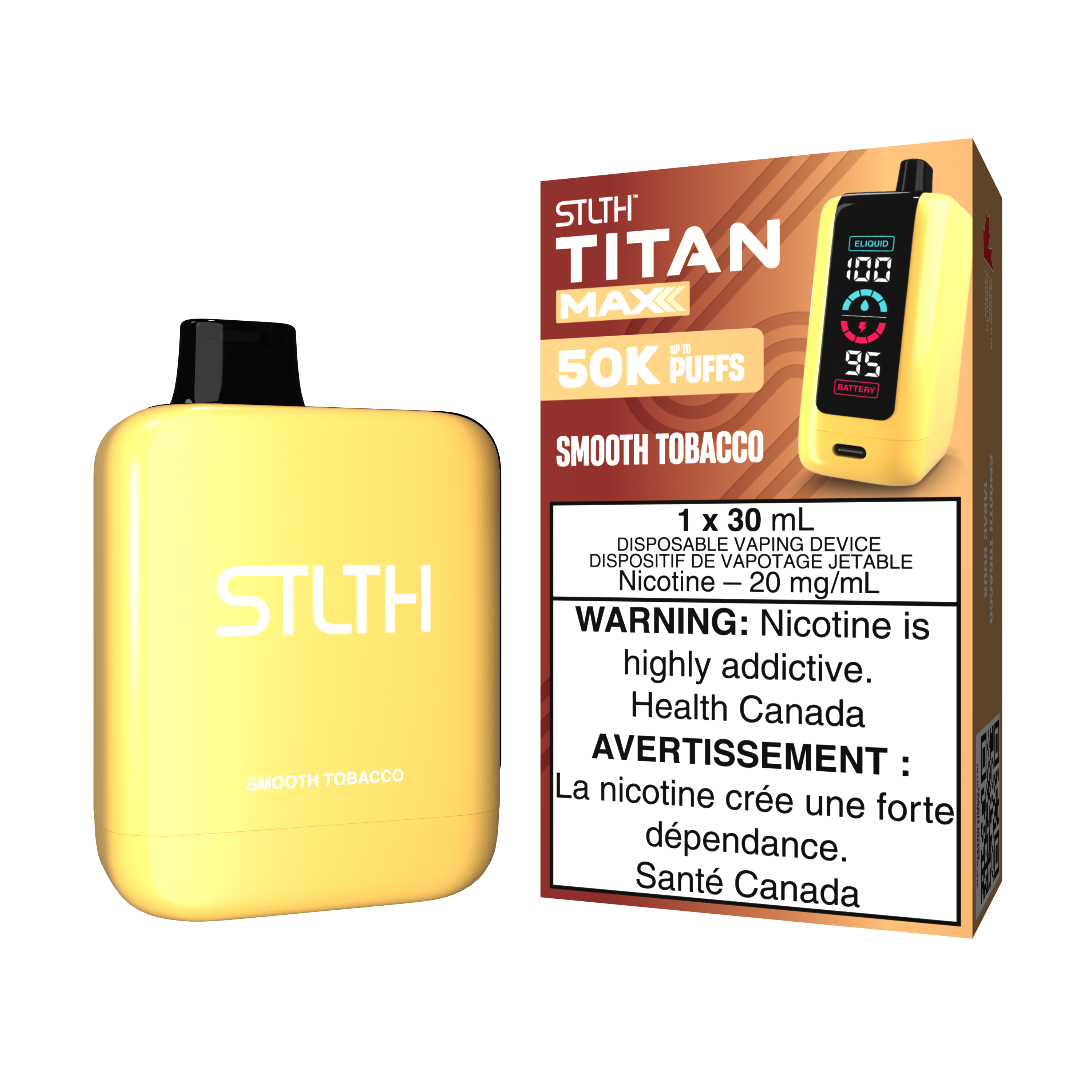 STLTH TITAN MAX 50K - SMOOTH TOBACCO