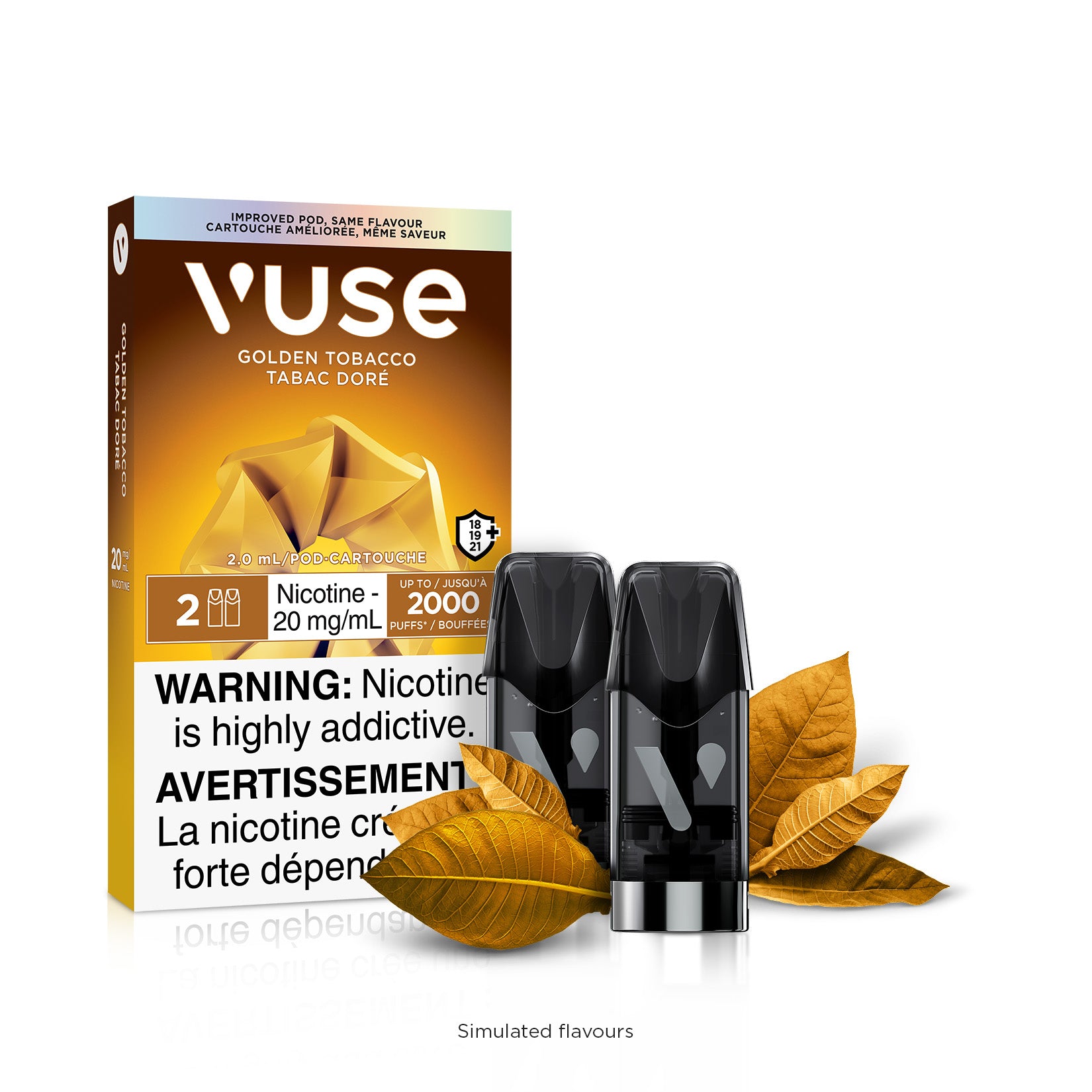 VUSE - TABAC DORÉ 20MG/ML