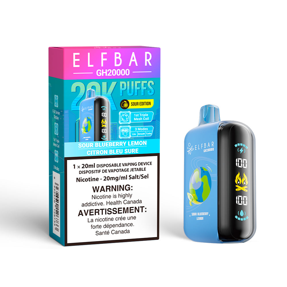 ELF BAR GH 20K- SOUR BLUEBERRY LEMON