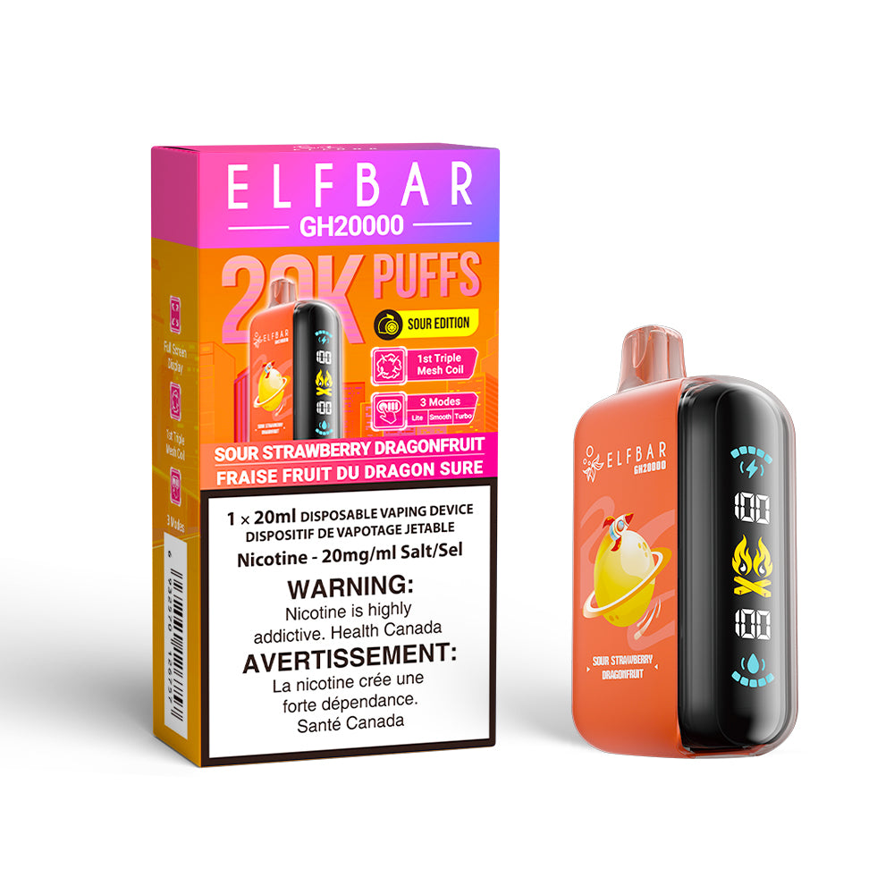 ELF BAR GH 20K- SOUR STRAWBERRY DRAGONFRUIT