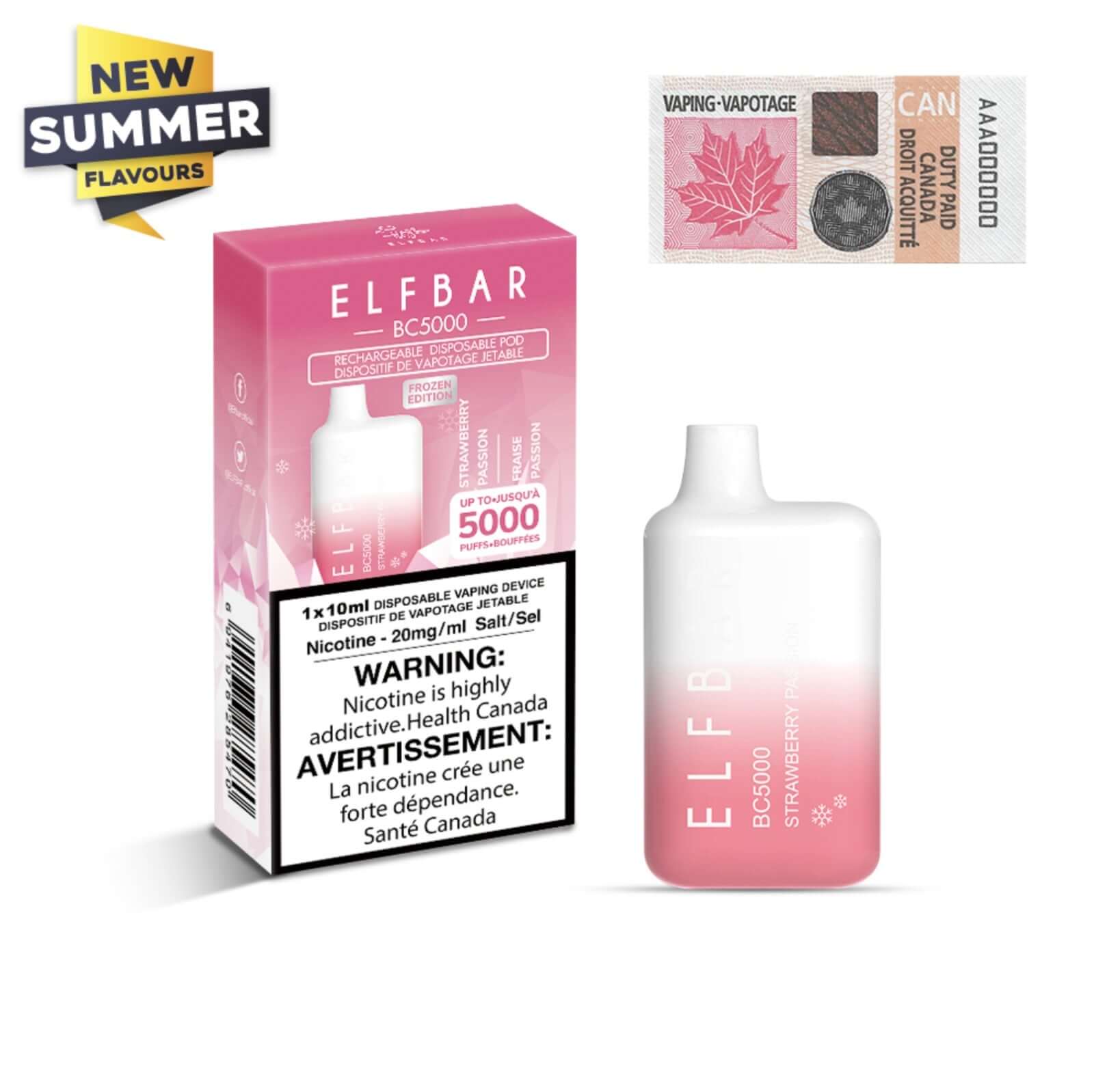 ELF BAR BC 5000-Strawberry Passion Clutch Vape ELF BAR BC 5000-Strawberry Passion Clutch Vape