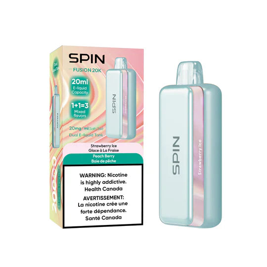 SPIN FUSION 20K - Strawberry Ice + Peach Berry