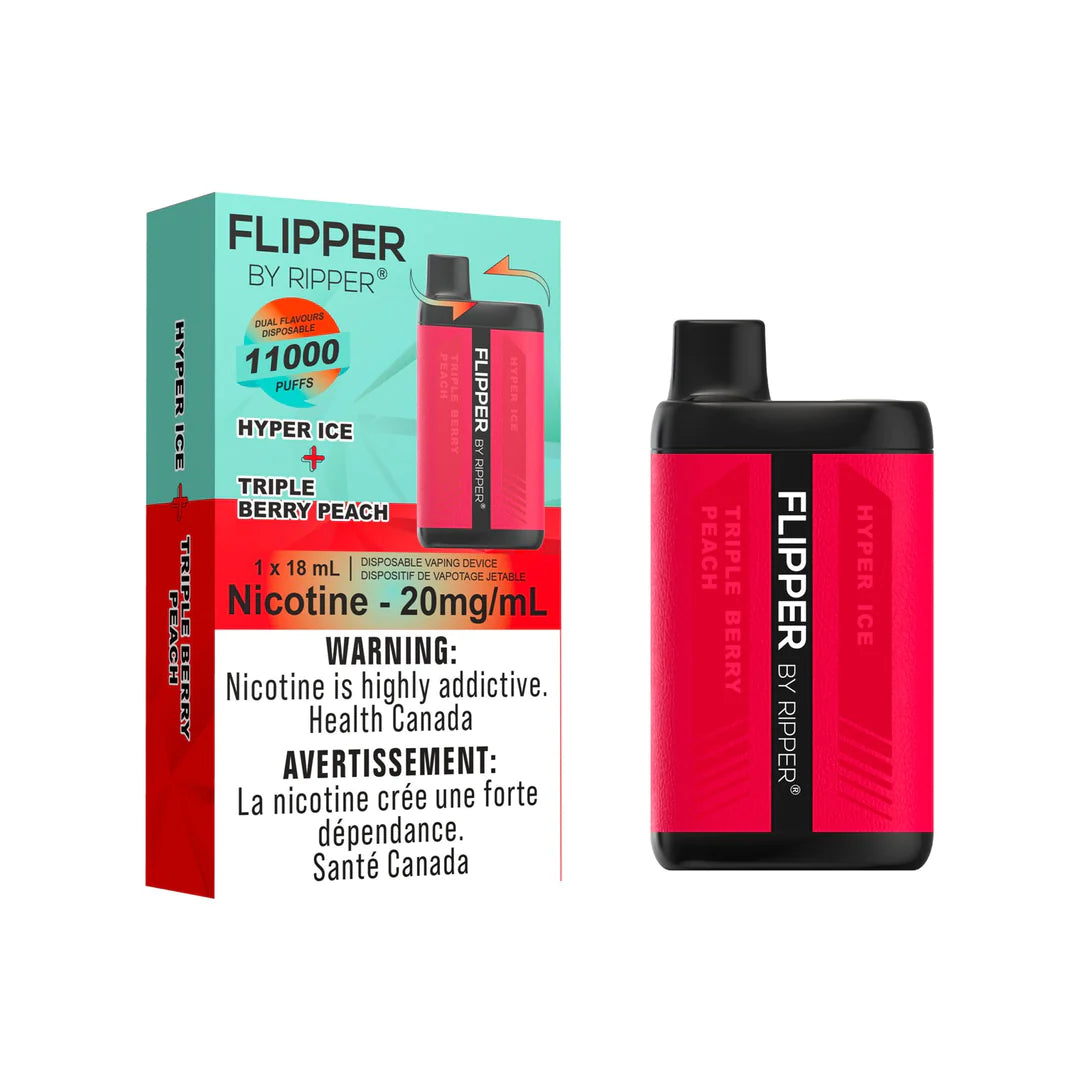 FLIPPER -  HYPER ICE + TRIPLE BERRY PEACH - Clutch Vape