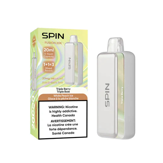 SPIN FUSION 20K - Triple Berry + White Peach Ice