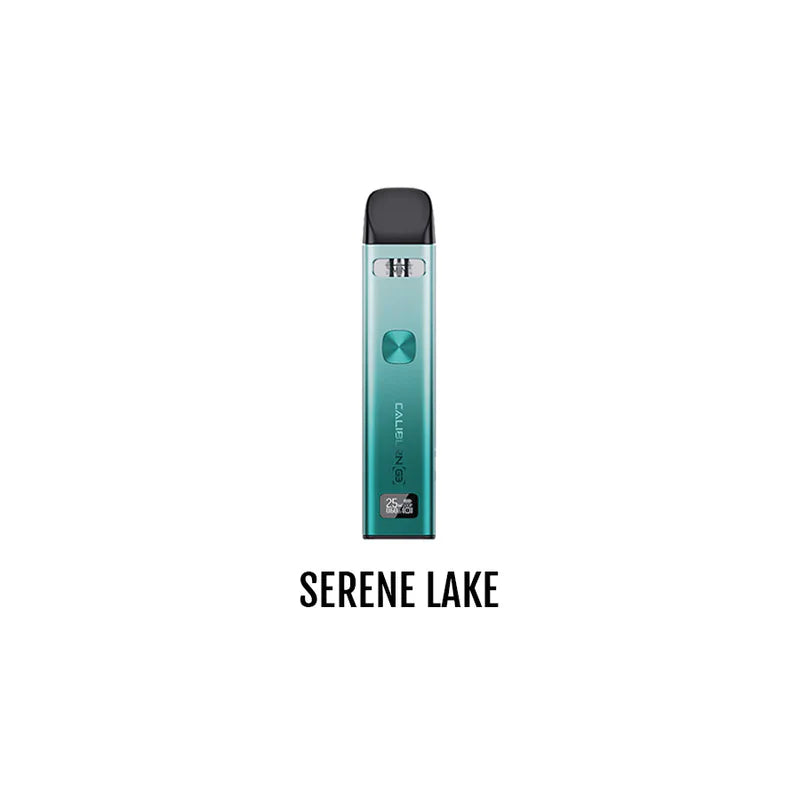 UWELL Caliburn G3 Kit in Serene Lake color, sleek design for vaping enthusiasts, lightweight and portable.