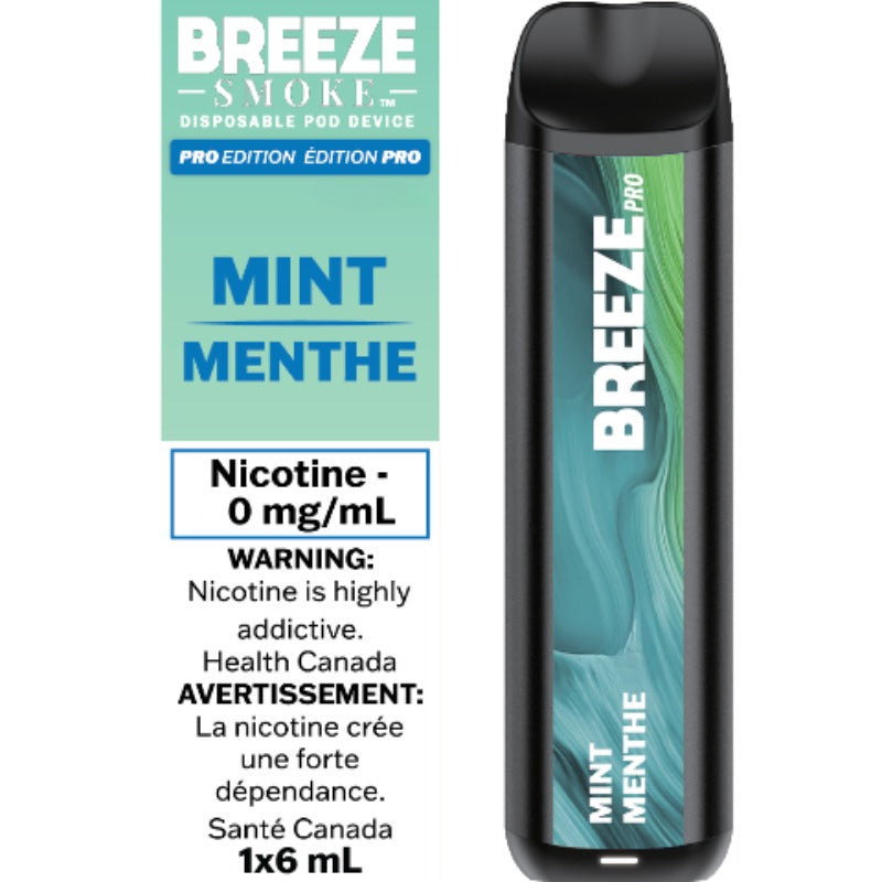 BREEZE PRO NICOTINE FREE - MINT - Clutch Vape