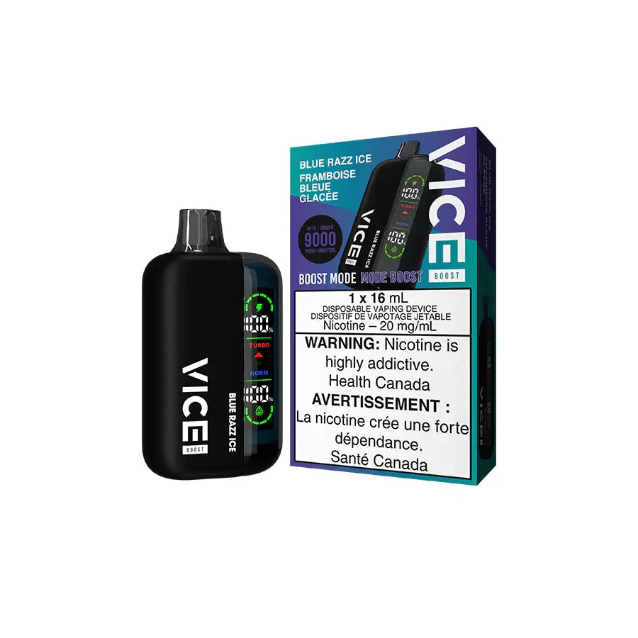 VICE BOOST 9K- BLUE RAZZ ICE Clutch Vape VICE BOOST 9K- BLUE RAZZ ICE Clutch Vape