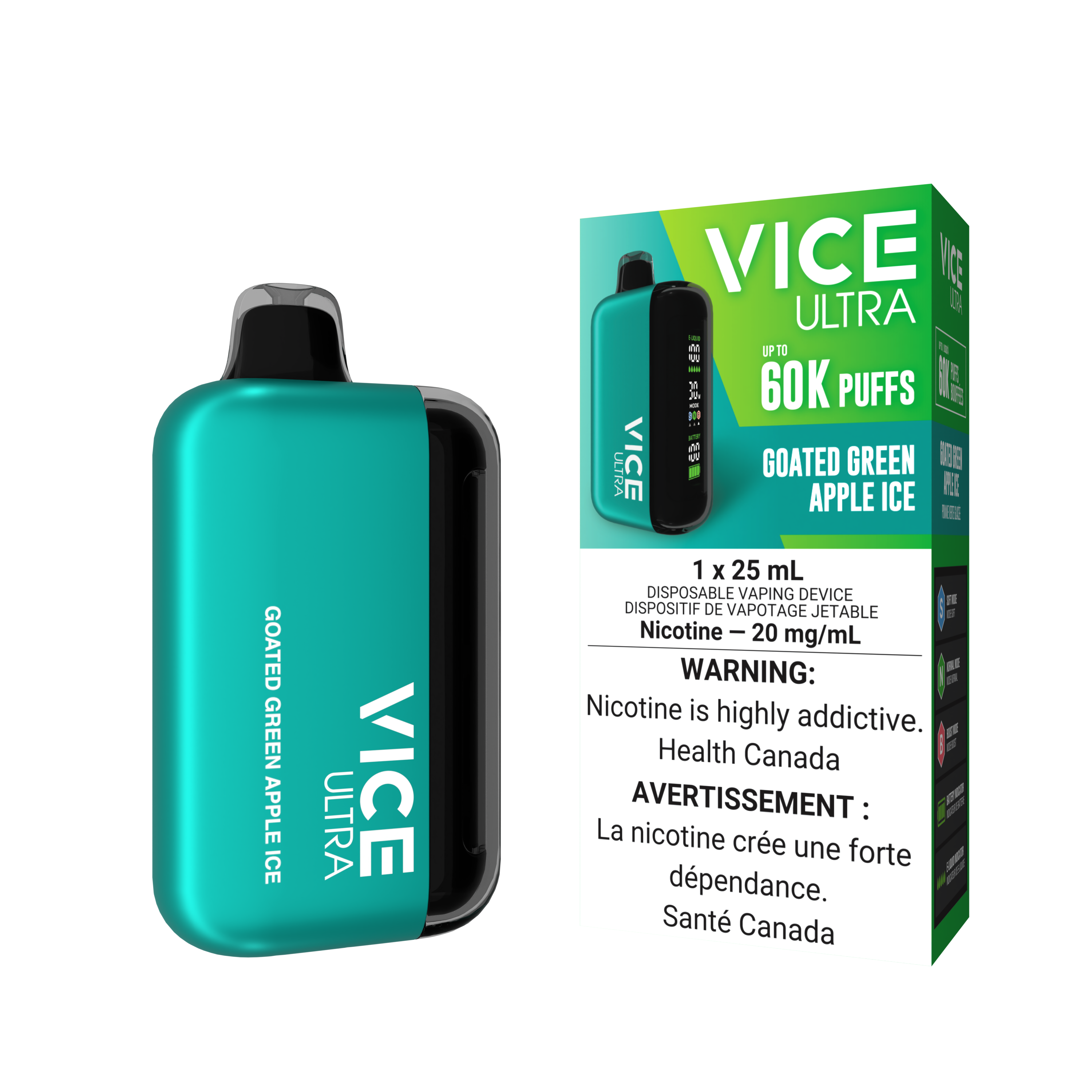 VICE ULTRA 60K - GOATED GREEN APPLE ICE