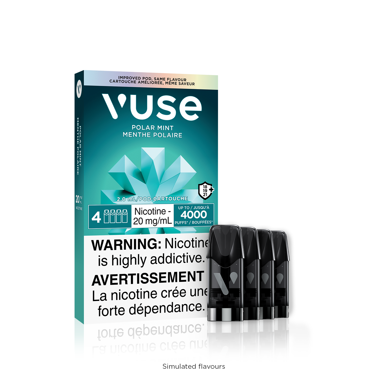 VUSE - POLAR MINT 20MG/ML 4 PODS