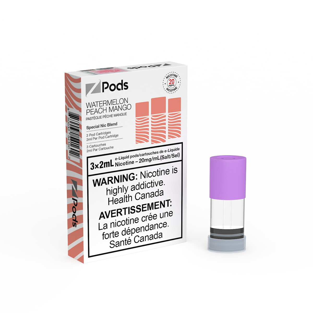 ZPODS WATERMELON PEACH MANGO