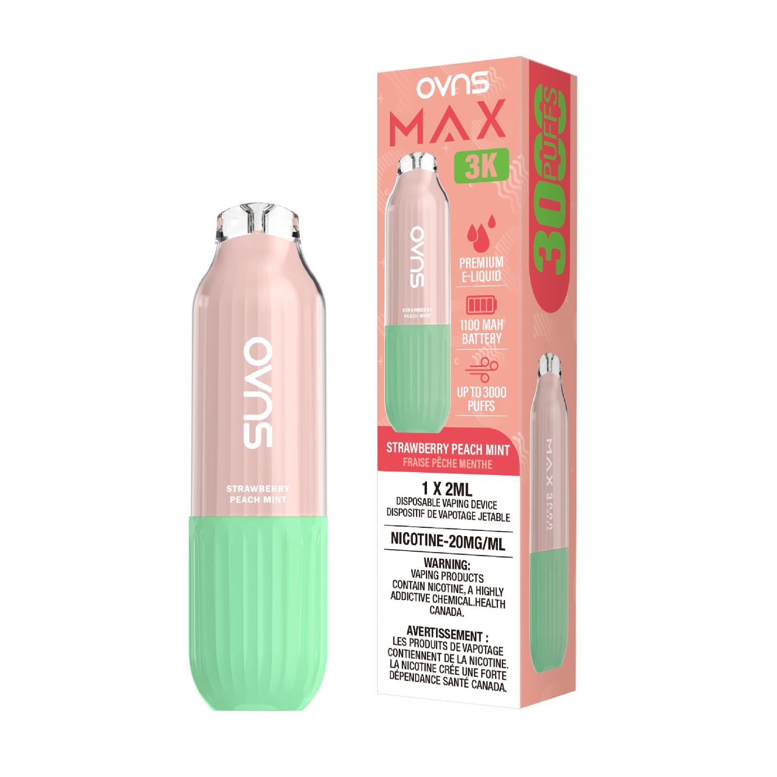 OVNS MAX 3K S5- STRAWBERRY PEACH MINT