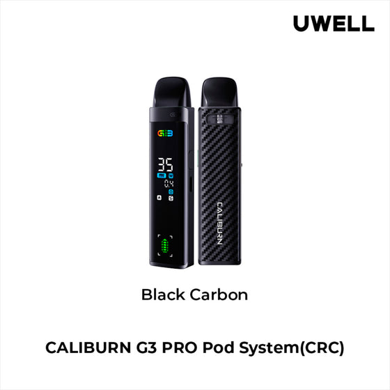 CALIBURN G3 POD PRO - BLACK CARBON - Clutch Vape
