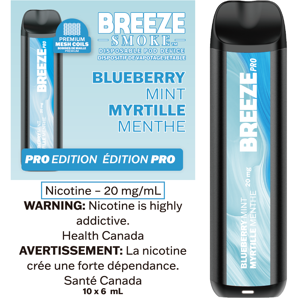 BREEZE PRO S50 - BLUEBERRY MINT - Clutch Vape