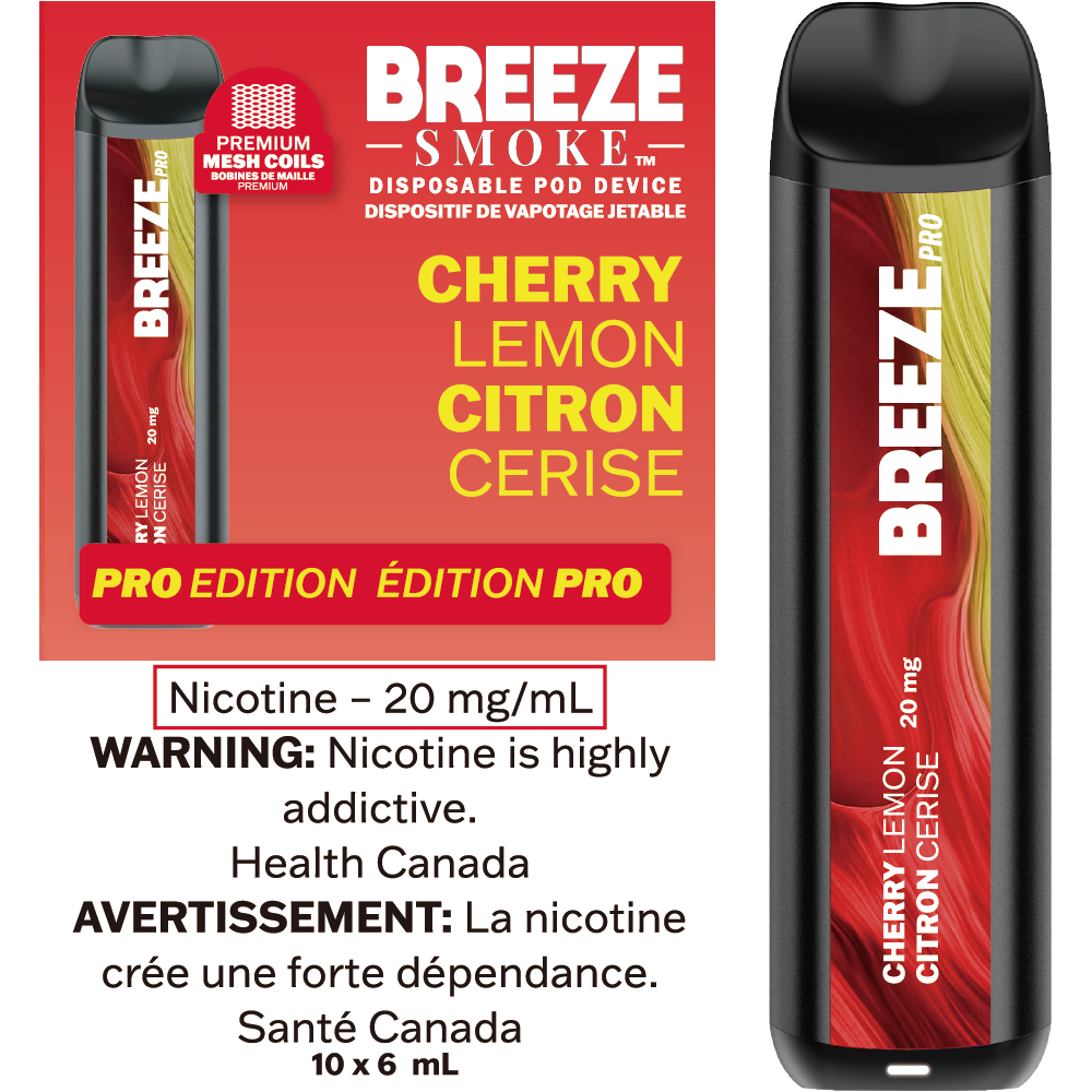 BREEZE PRO S50 - CHERRY LEMON - Clutch Vape