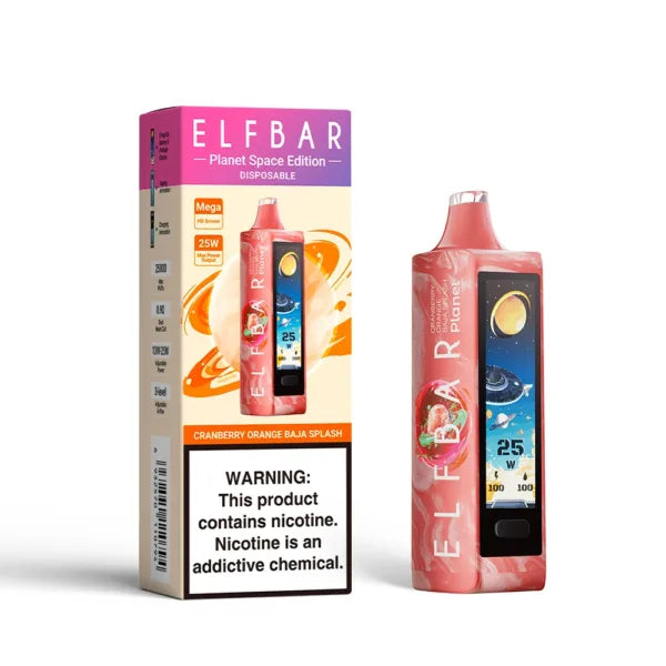 ELFBAR PLANET 25k 50 MG/ML - CRANBERRY ORANGE BAJA SPLASH