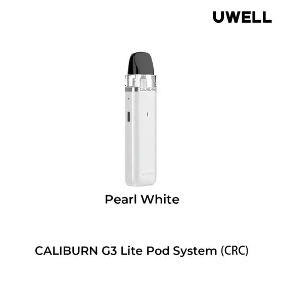Buy Cheap CALIBURN G3 POD LITE KIT - PEARL WHITE - Vape shop Online   Clutch Vape
