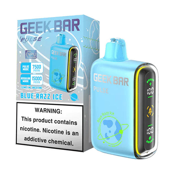 GEEK BAR PULSE 15K 50MG - BLUE RAZZ ICE