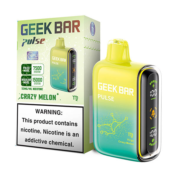 GEEK BAR PULSE 15K 50MG - CRAZY MELON