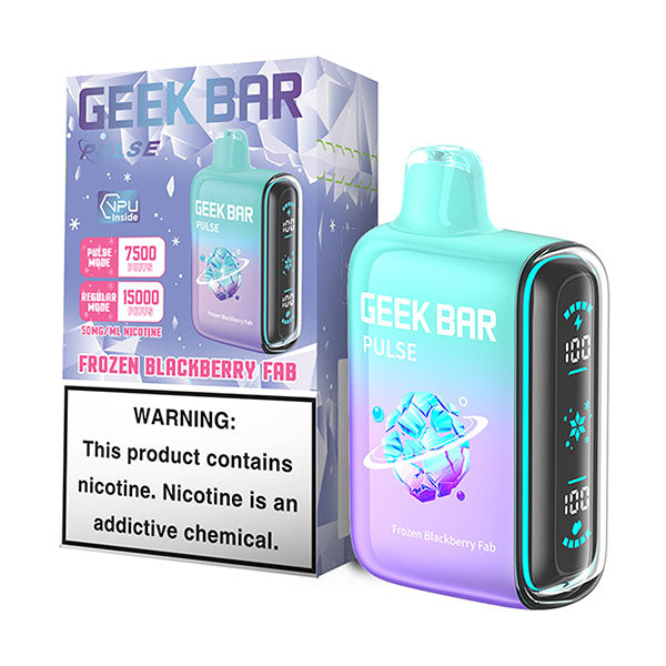 GEEK BAR PULSE 15K 50MG - FROZEN BLACK BERRY FAB