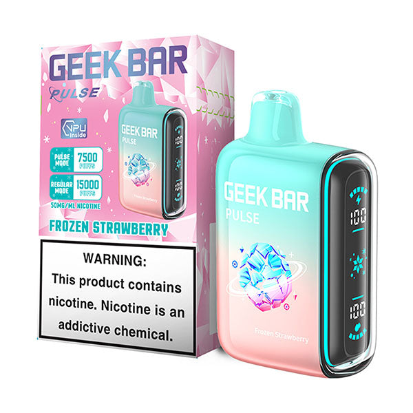 GEEK BAR PULSE 15K 50MG - FROZEN STRAWBERRY