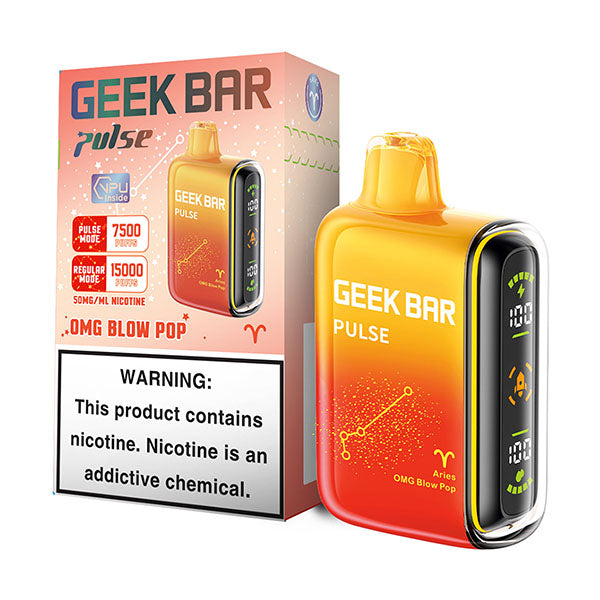 GEEK BAR PULSE 15K 50MG - OMG BLOW POP