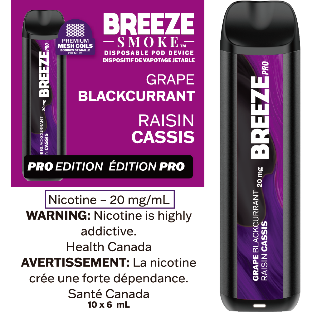 BREEZE PRO S50 - GRAPE BLACKCURRANT - Clutch Vape