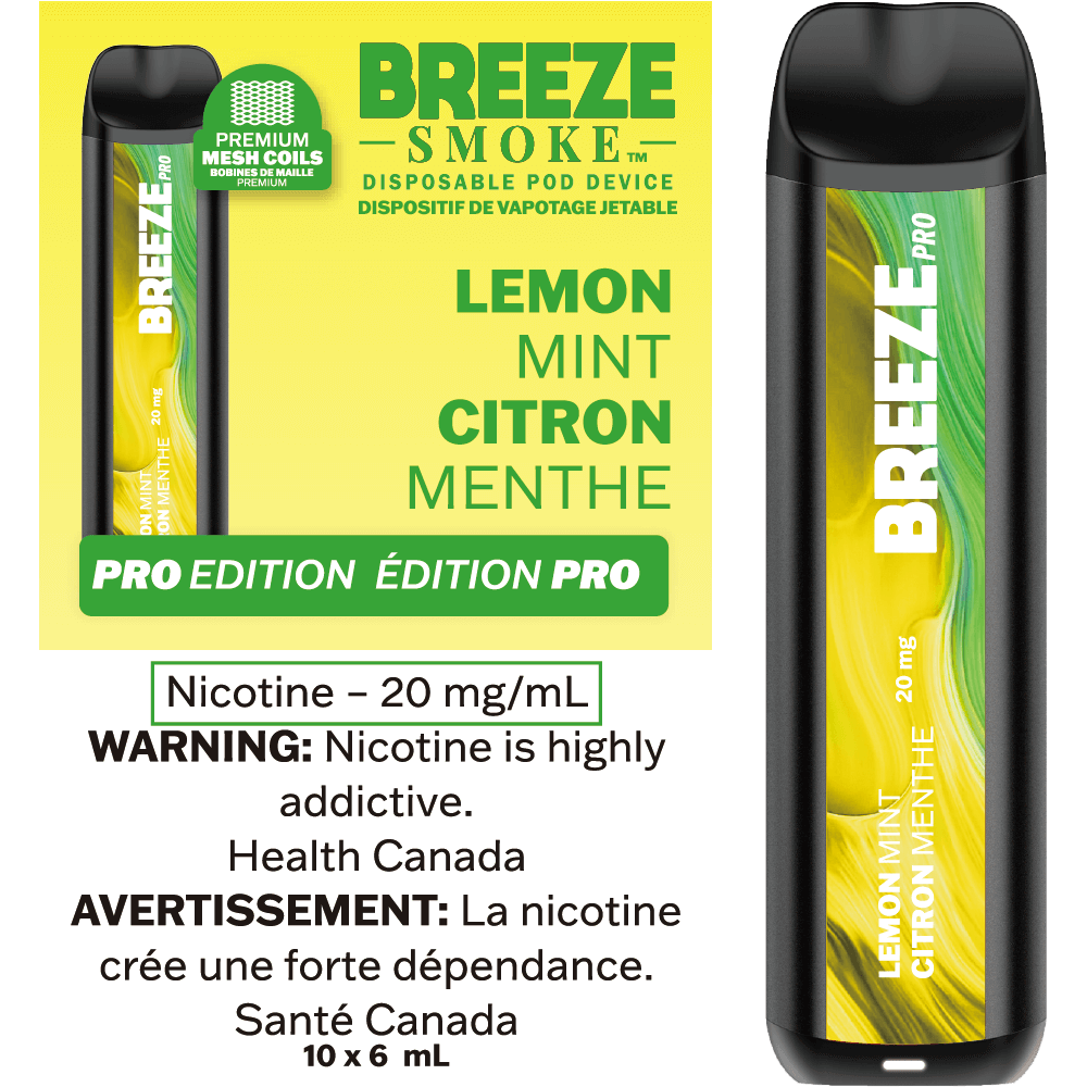 BREEZE PRO S50-LEMON MINT Clutch Vape BREEZE PRO S50-LEMON MINT Clutch Vape