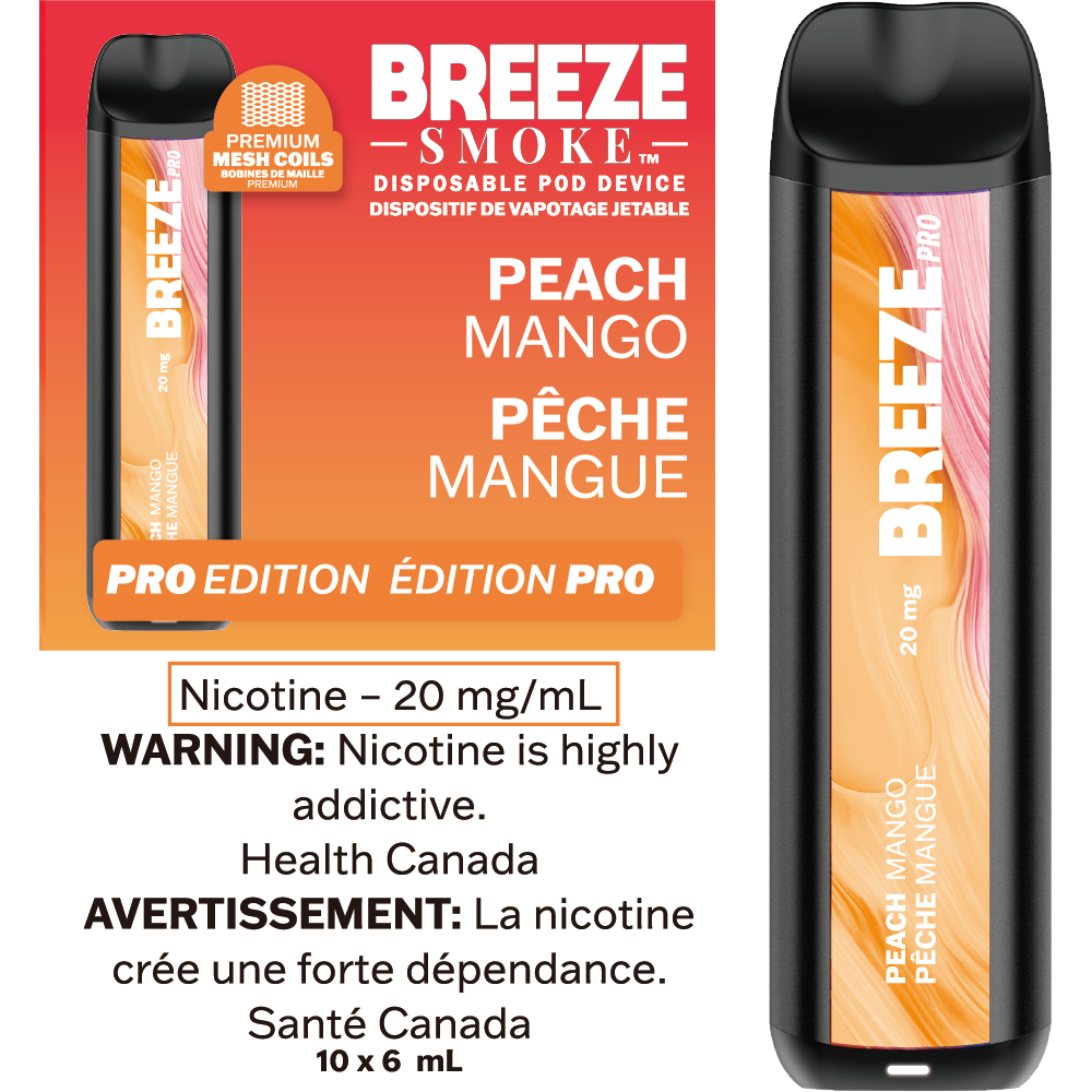 BREEZE  PRO S50 - PEACH MANGO - Clutch Vape