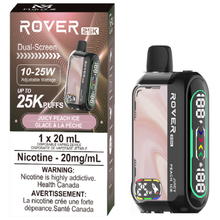 ROVER 25K - JUICY PEACH ICE - Clutch Vape