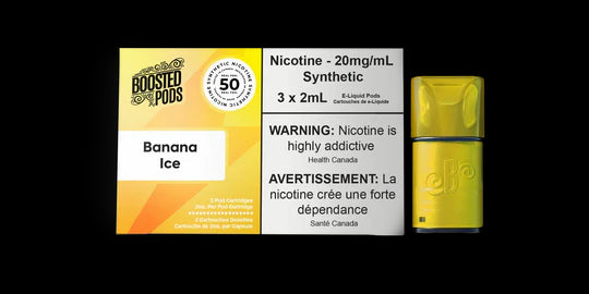 BOOSTED PODS S50 - BANANA ICE - Clutch Vape