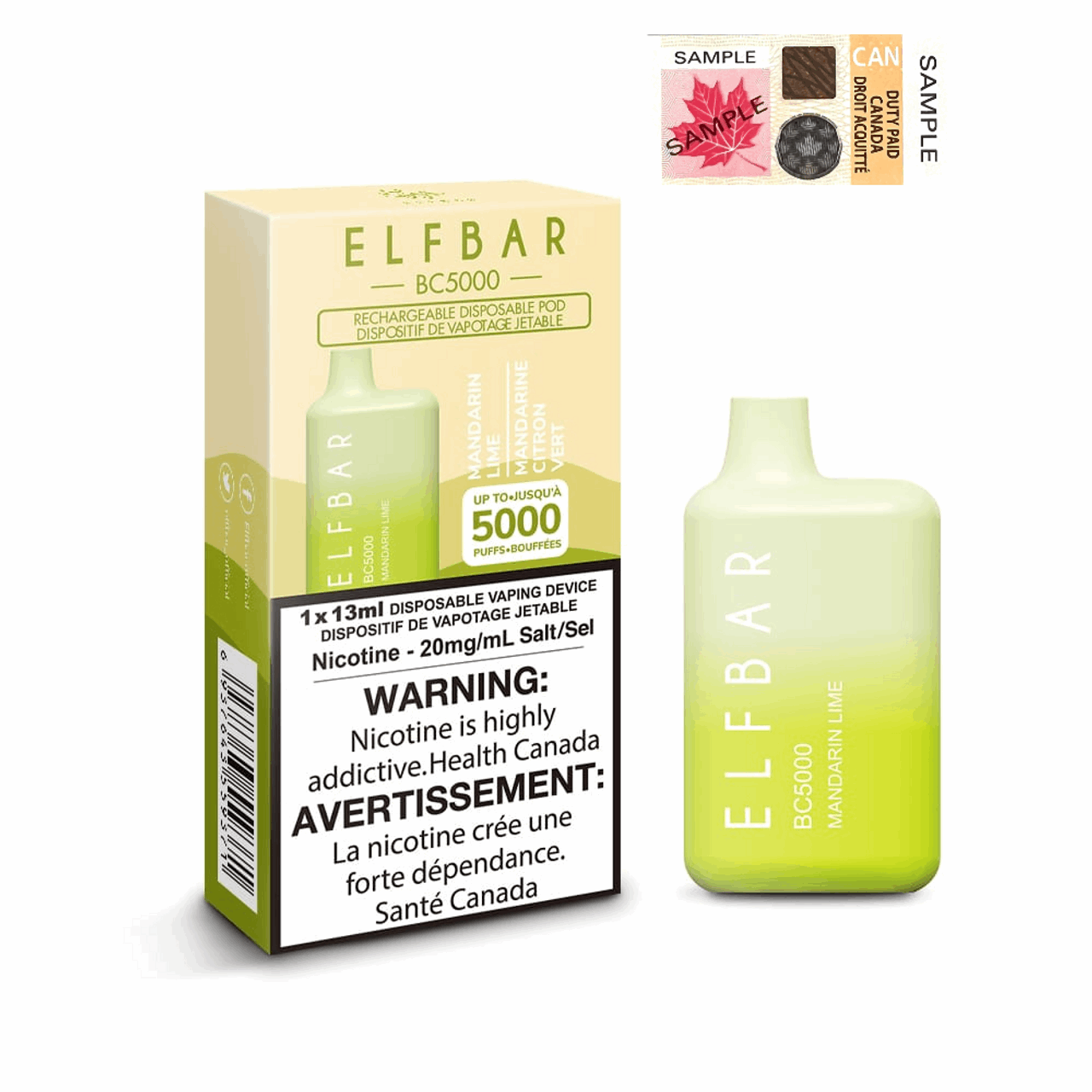 ELFBAR BC5000 - MANDARIN LIME Default Title